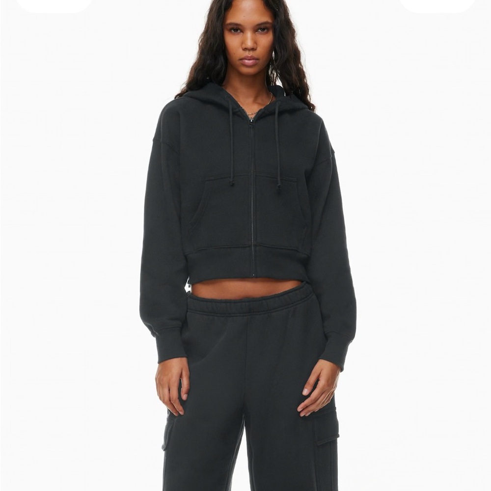 TNA Cozy Sweatfleece Boyfriend Boxy Zip Hoodie - Picture 3 of 7